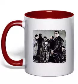 Чашка з кольоровою ручкою Rammstein Чорний фото