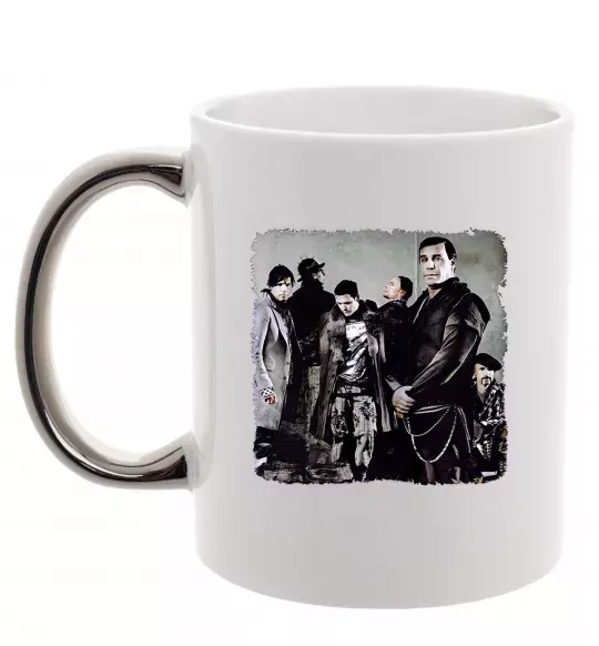 Чашка з кольоровою ручкою Rummstein group Срібло фото