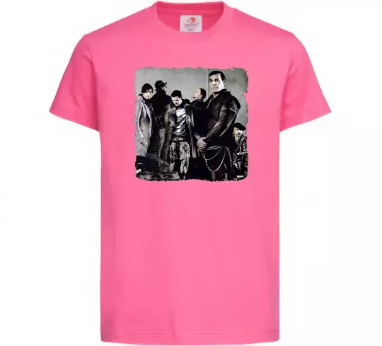 Детская футболка Rummstein group Ярко-розовый фото
