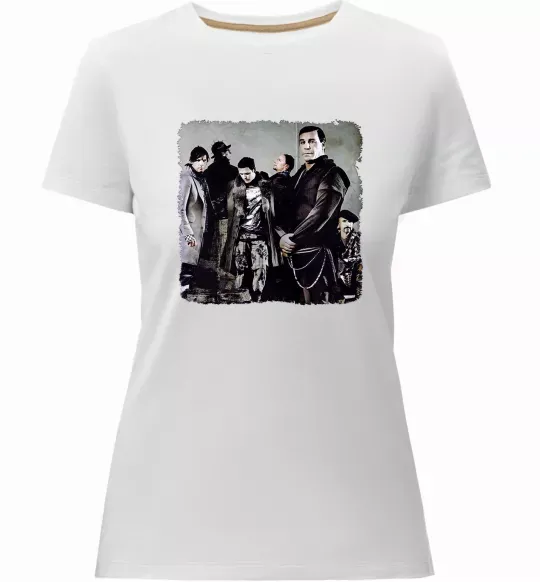 Женская премиум футболка Rummstein group Белый фото