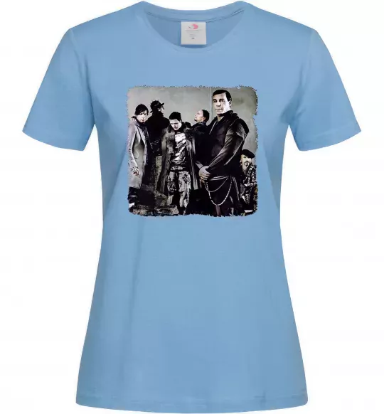 Жіноча футболка Rummstein group Блакитний фото