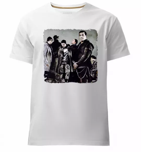 Мужская премиум футболка Rummstein group Белый фото