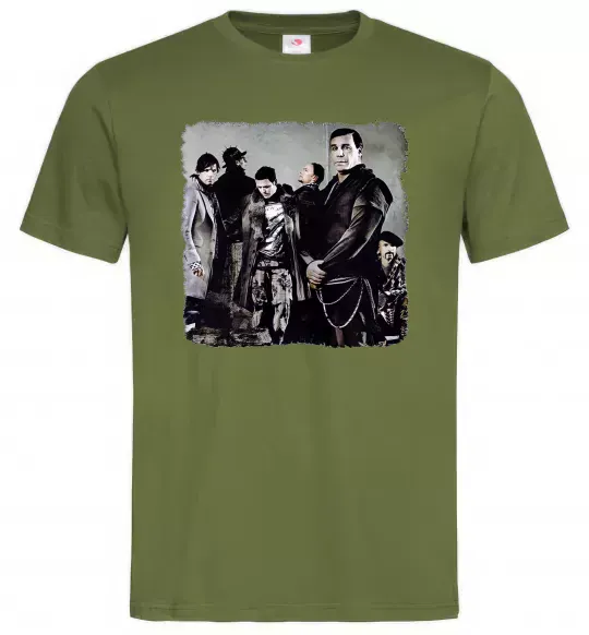 Чоловіча футболка Rummstein group Оливковий фото
