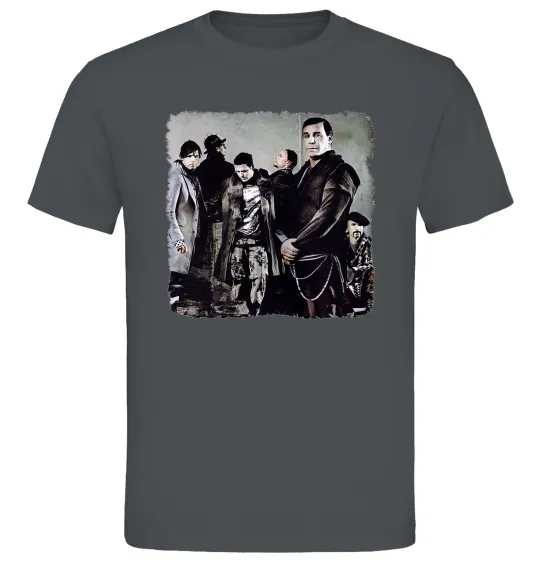 Чоловіча футболка Rummstein group Графіт фото