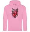 Чоловіча толстовка (худі) Rolling stones tattoo Рожевий фото