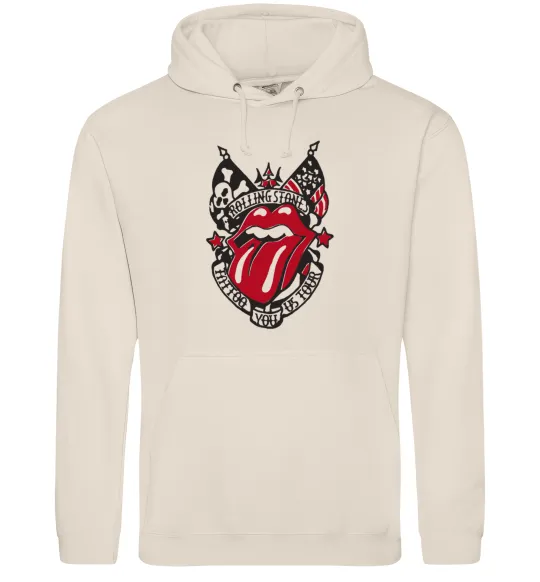Женская толстовка (худи) Rolling stones tattoo Таш фото