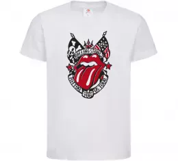 Детская футболка Rolling stones tattoo Белый фото