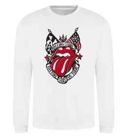 Світшот Rolling stones tattoo Білий фото