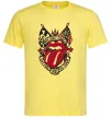 Мужская футболка Rolling stones tattoo Лимонный фото