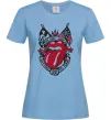 Жіноча футболка Rolling stones tattoo Блакитний Жіноча футболка Rolling stones tattoo Блакитний фото