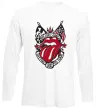Лонгслив Rolling stones tattoo Белый Лонгслив Rolling stones tattoo Белый фото