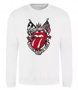 Свитшот Rolling stones tattoo Белый фото