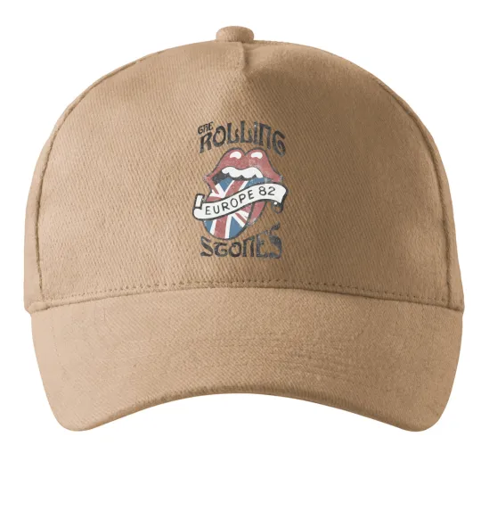 Кепка Rolling stones europe 82 Пісочний фото