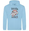 Жіноча толстовка (худі) Rolling stones europe 82 Блакитний фото