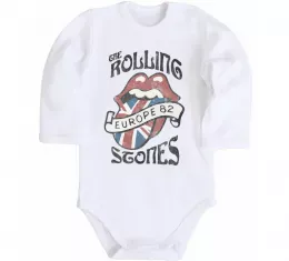 Детский боди Rolling stones europe 82 Белый фото