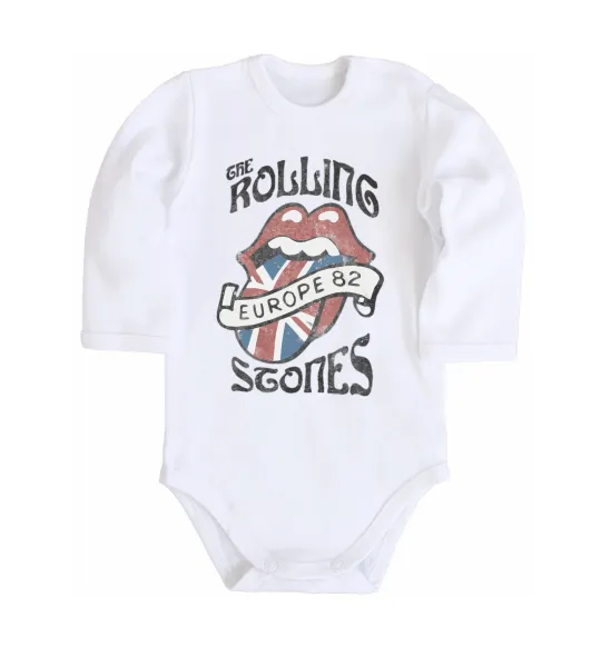 Детский боди Rolling stones europe 82 Белый фото