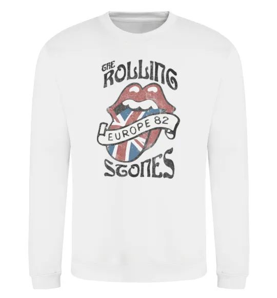 Світшот Rolling stones europe 82 Білий фото