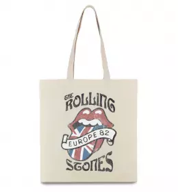 Эко-сумка Rolling stones europe 82 Бежевый фото