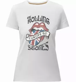 Женская премиум футболка The Rolling Stones Черный фото