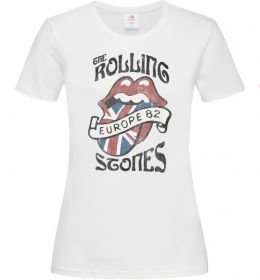 Женская футболка Rolling stones europe 82 Женская футболка Rolling stones europe 82