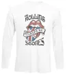 Лонгслив Rolling stones europe 82 Белый фото