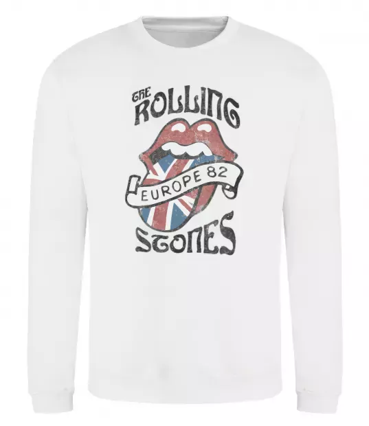 Світшот Rolling stones europe 82 Білий фото