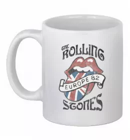Чашка керамическая The Rolling Stones 1978 Белый фото