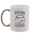 Чашка с цветной ручкой Rolling stones europe 82 Золото Чашка с цветной ручкой Rolling stones europe 82 Золото фото