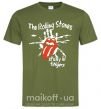 Чоловіча футболка The Rolling Stones sticky fingers Оливковий фото