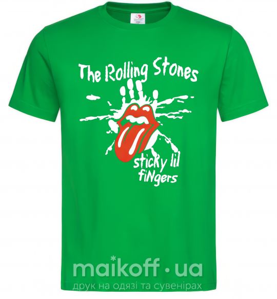 Чоловіча футболка The Rolling Stones sticky fingers Зелений фото