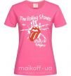 Жіноча футболка The Rolling Stones sticky fingers Яскраво-рожевий фото