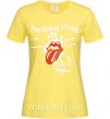 Жіноча футболка The Rolling Stones sticky fingers Лимонний фото