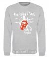 Свитшот The Rolling Stones sticky fingers Серый меланж фото