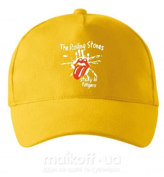 Кепка The Rolling Stones sticky fingers Солнечно желтый фото