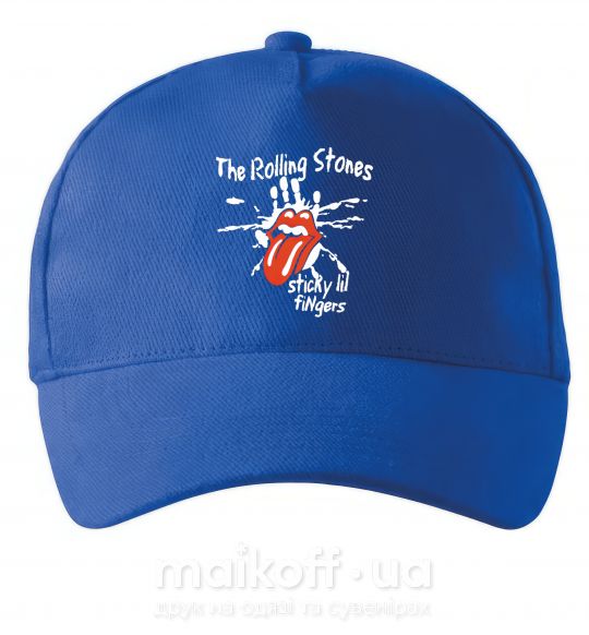 Кепка The Rolling Stones sticky fingers Яскраво-синій фото