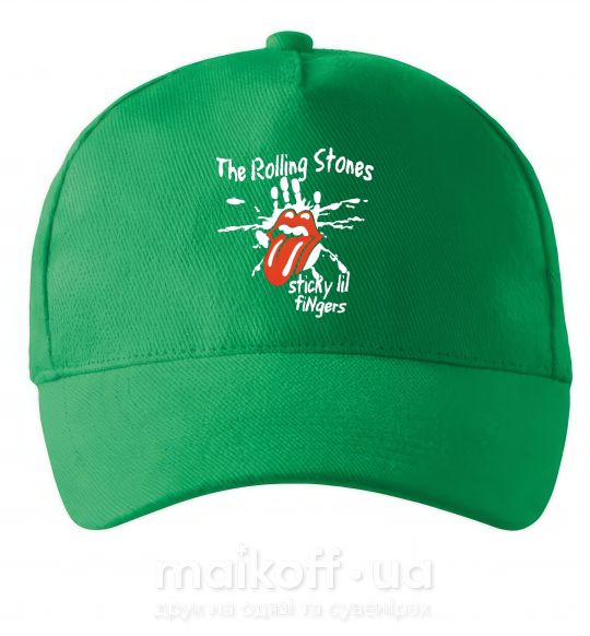 Кепка The Rolling Stones sticky fingers Зеленый фото