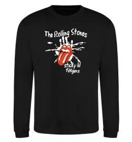 Світшот The Rolling Stones sticky fingers Чорний фото