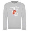 Свитшот The Rolling Stones sticky fingers Серый меланж фото
