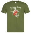 Чоловіча футболка The Rolling Stones sticky fingers Оливковий фото