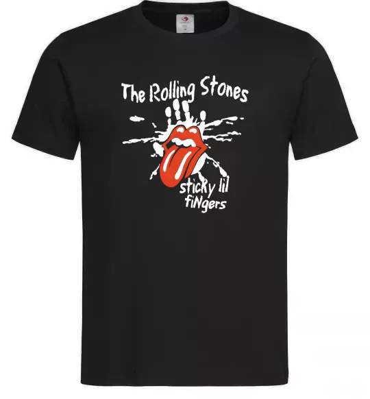 Чоловіча футболка The Rolling Stones sticky fingers Чорний фото