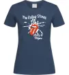 Жіноча футболка The Rolling Stones sticky fingers Темно-синій фото
