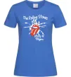 Жіноча футболка The Rolling Stones sticky fingers Яскраво-синій фото
