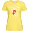 Жіноча футболка The Rolling Stones sticky fingers Лимонний фото