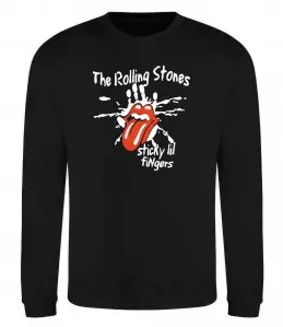 Свитшот The Rolling Stones sticky fingers Черный фото