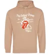 Женская толстовка (худи) The Rolling Stones sticky fingers Песочный фото