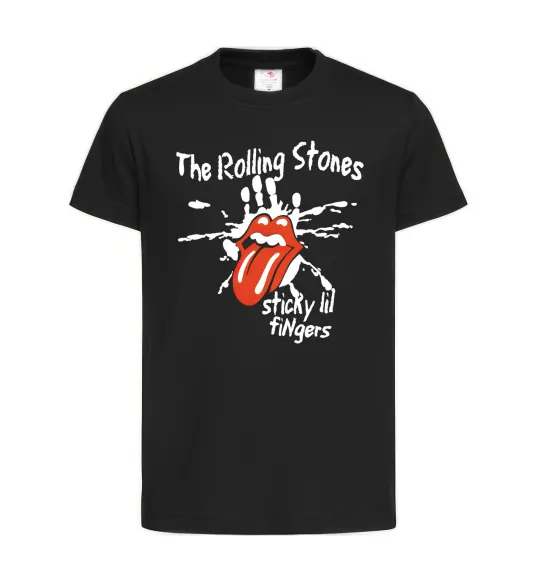 Детская футболка The Rolling Stones sticky fingers Черный фото