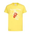 Детская футболка The Rolling Stones sticky fingers Лимонный фото