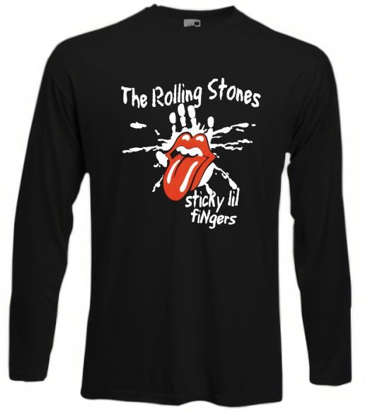 Реглан The Rolling Stones sticky fingers Чорний фото