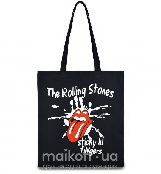Еко-сумка The Rolling Stones sticky fingers Чорний фото