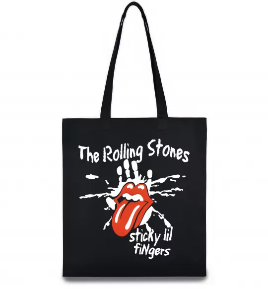 Еко-сумка The Rolling Stones sticky fingers Чорний фото